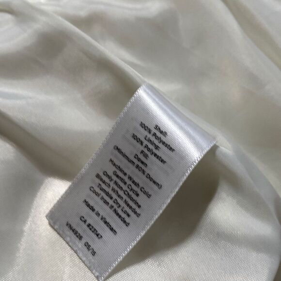 Talbots Down Filled Buffalo Vest Puffer Quilted Check Plaid Zip-Up Black Cream S - Picture 14 of 14